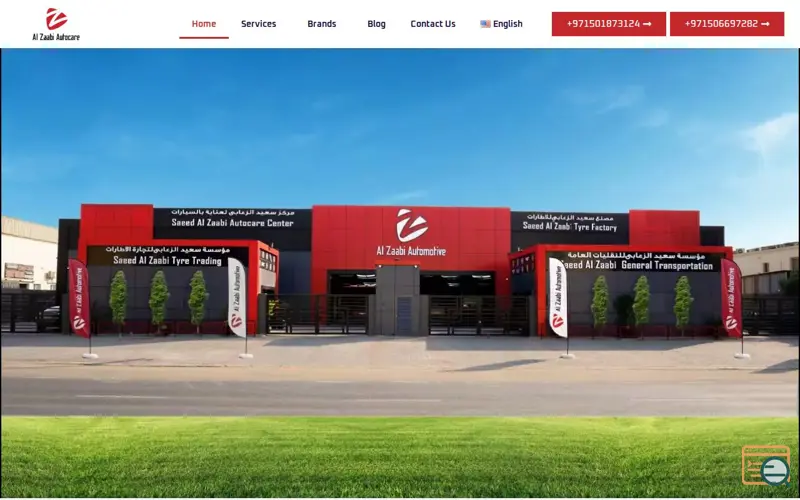 Screenshot of Al Zaabi AutoCare