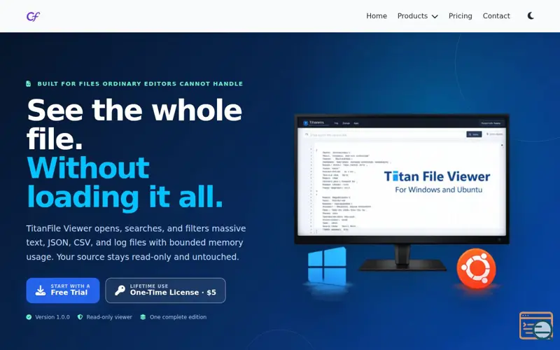 Screenshot of TitanFile Viewer
