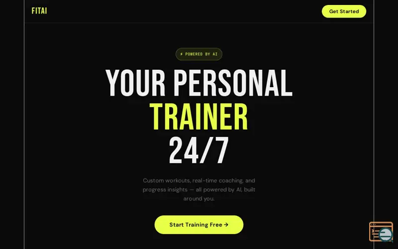 Screenshot of Fit AI