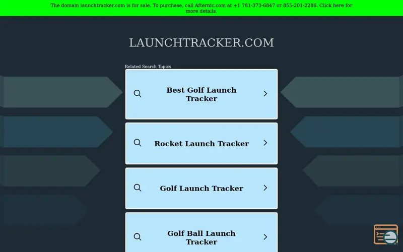 Screenshot of Launch Tracker