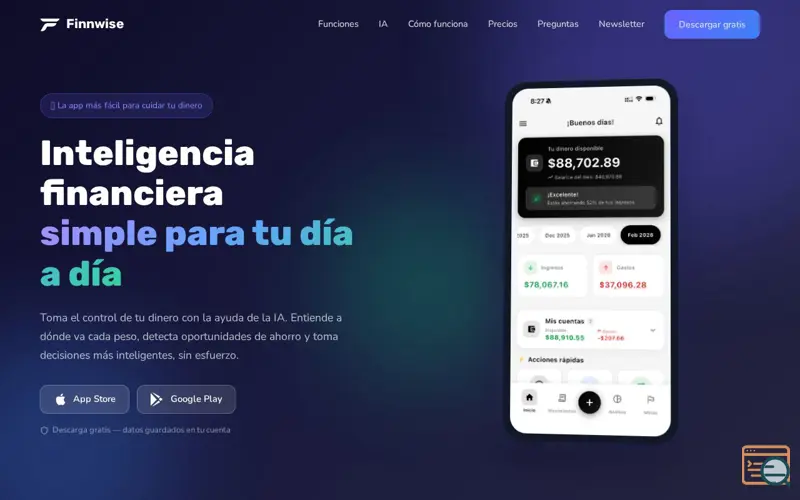 Screenshot of Finnwise