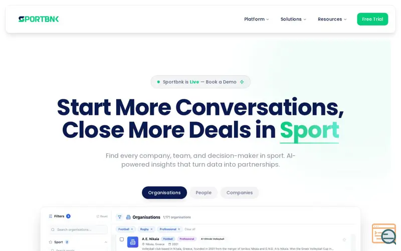 Screenshot of Sportbnk