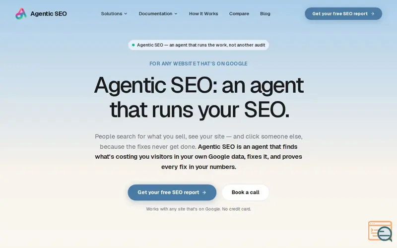 Screenshot of Agentic SEO