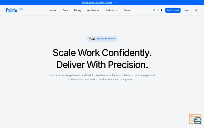 Screenshot of Fairlx • Open Source AI-Powered PM Tool