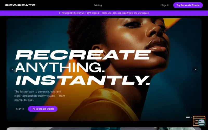 Screenshot of Recreate