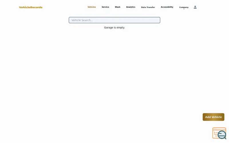 Screenshot of MDKVA VehicleRecords