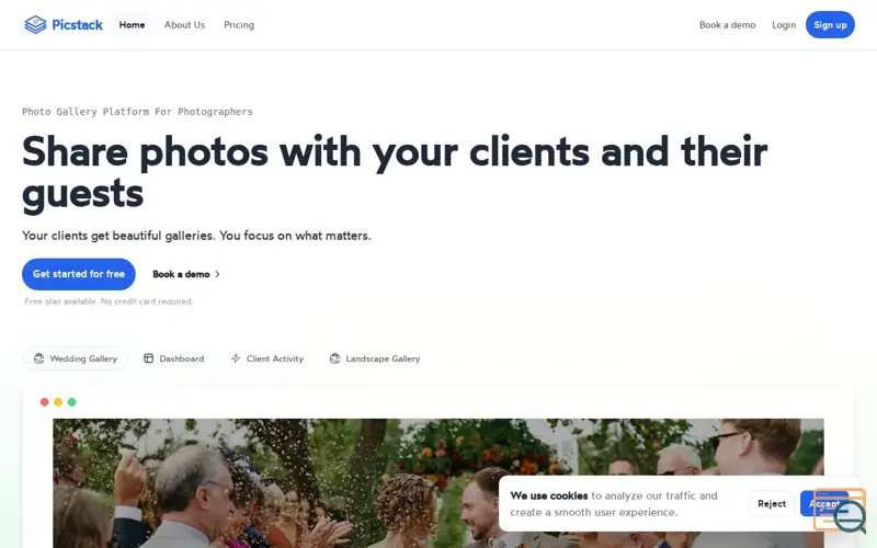 Screenshot of Picstack