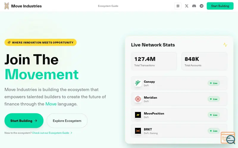Screenshot of Move Industries