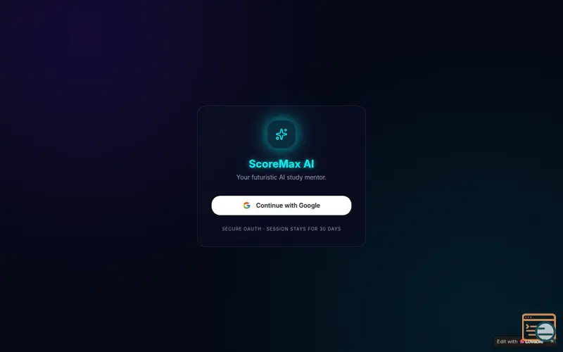 Screenshot of ScoreMax AI