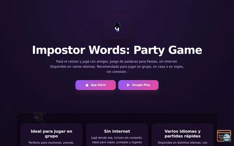 Screenshot of Impostor Words: Party Game