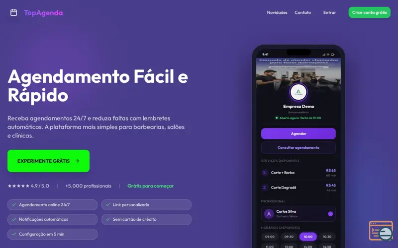 Screenshot of TopAgenda