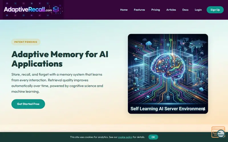 Screenshot of Adaptiverecall