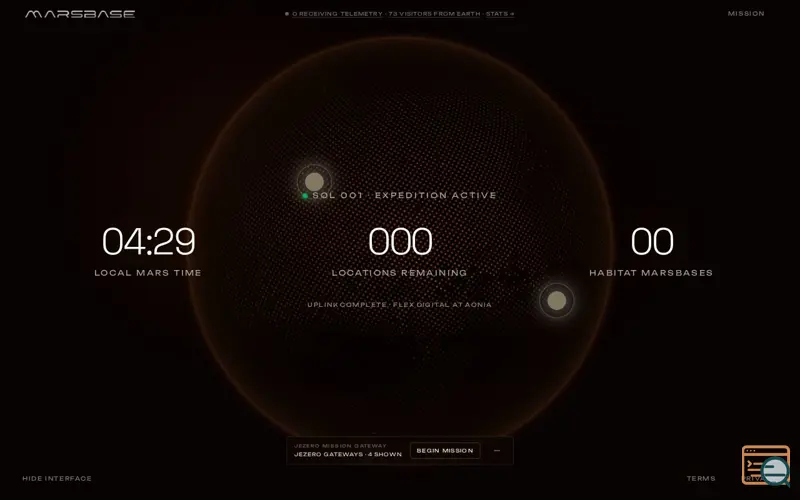 Screenshot of Marsbase