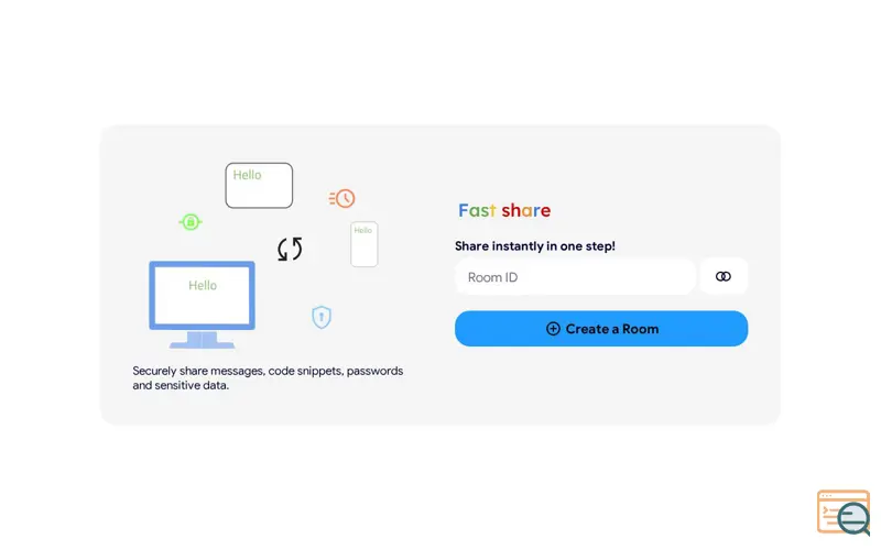 Screenshot of Fast share