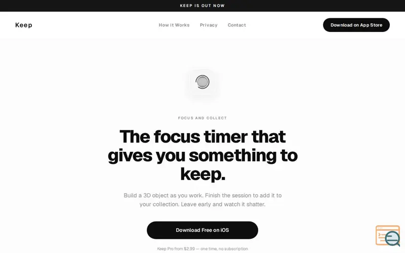 Screenshot of Keep