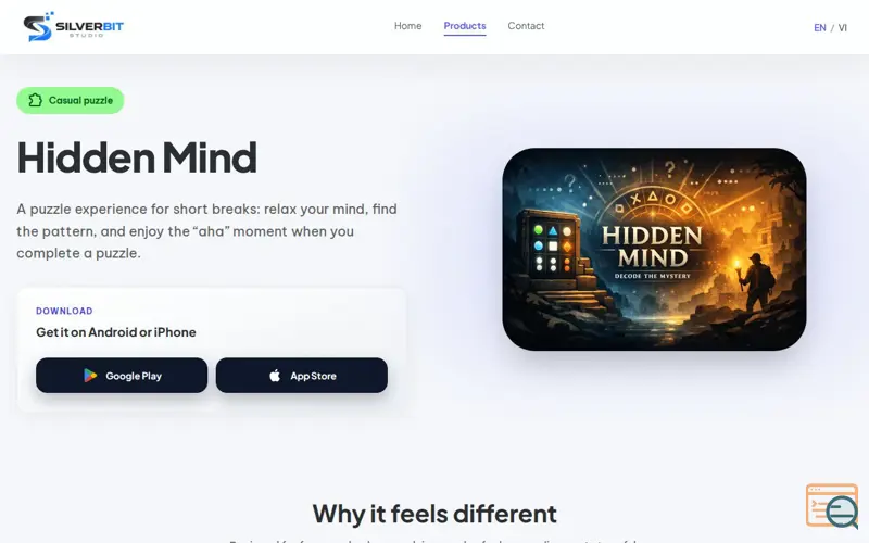 Screenshot of Hidden Mind