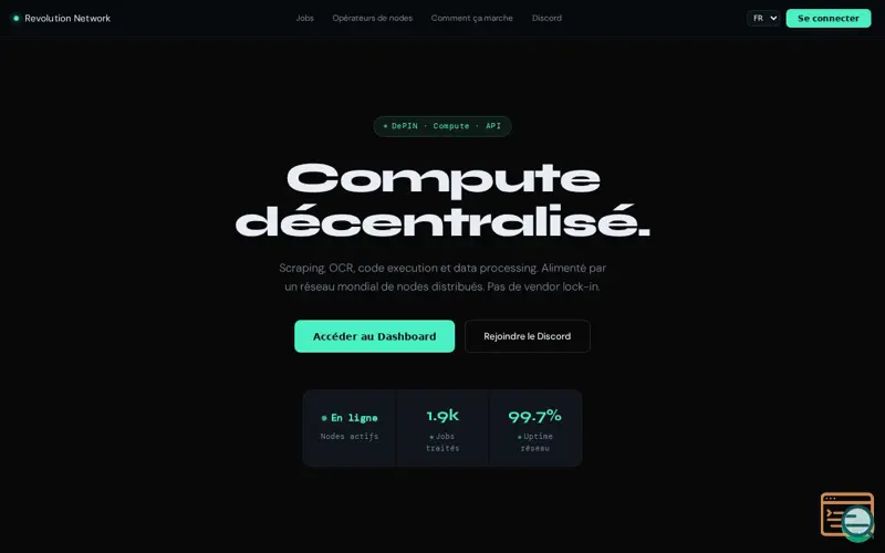 Screenshot of Revolution-network