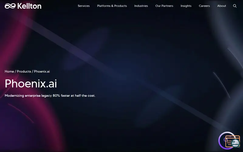 Screenshot of Phoenix.AI, a launch using Clickagy