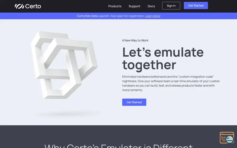 Screenshot of Certo Systems