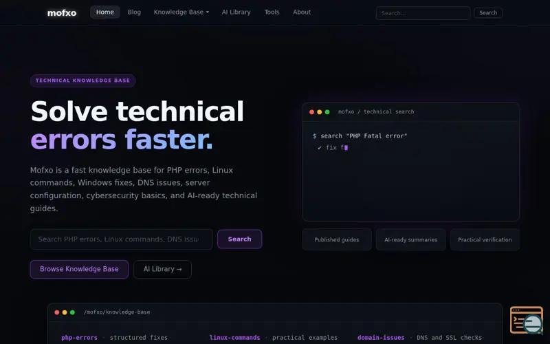 Screenshot of Mofxo