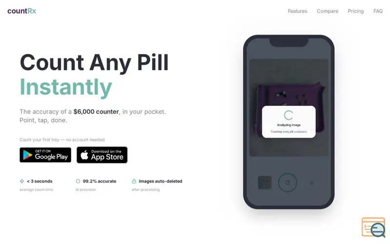 Screenshot of countRx