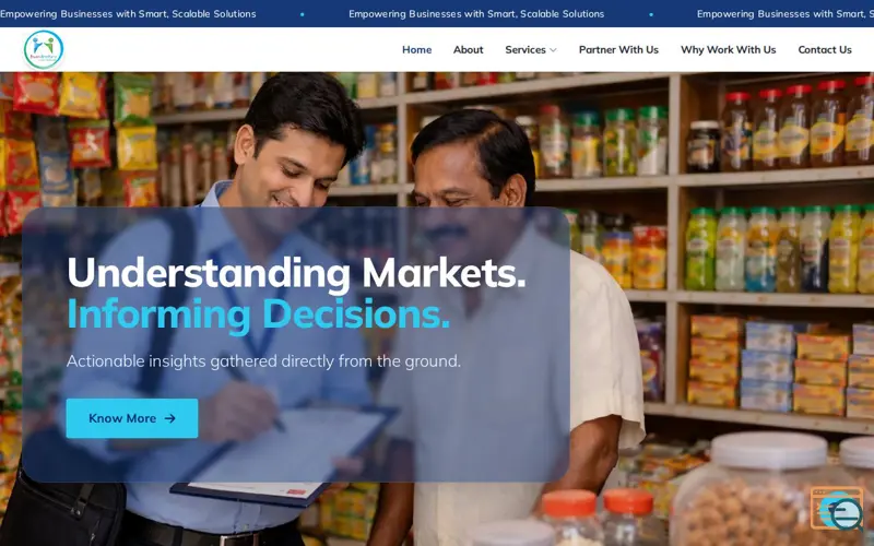 Screenshot of Market Research