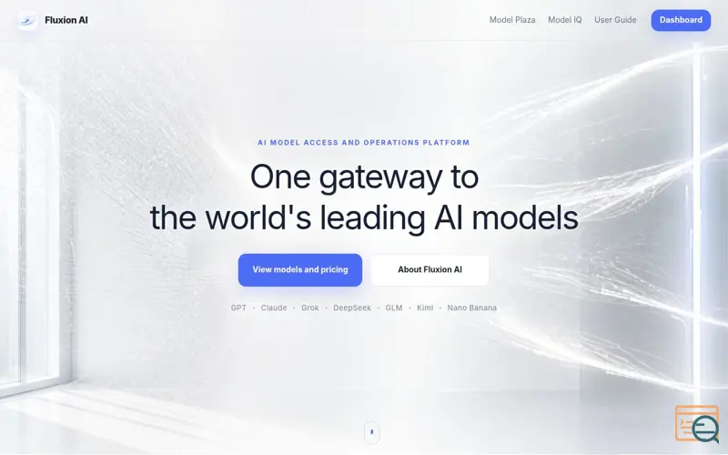 Screenshot of Fluxion AI