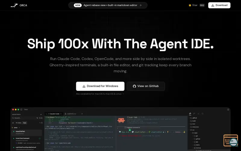 Screenshot of Orca