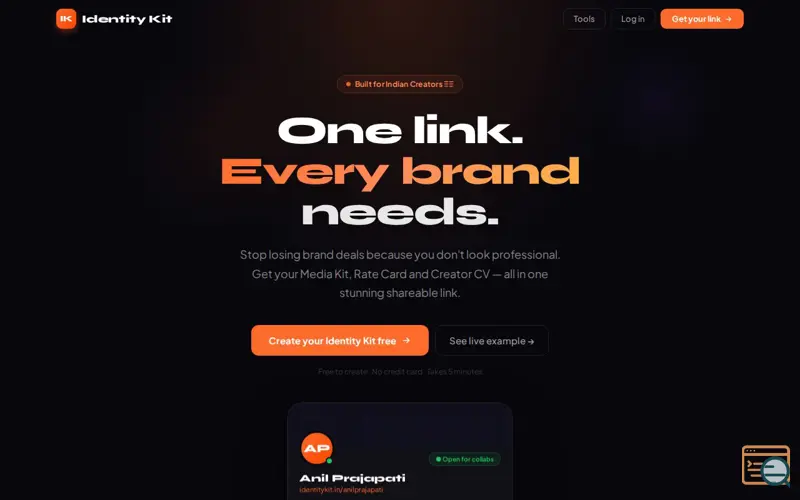 Screenshot of Identity Kit
