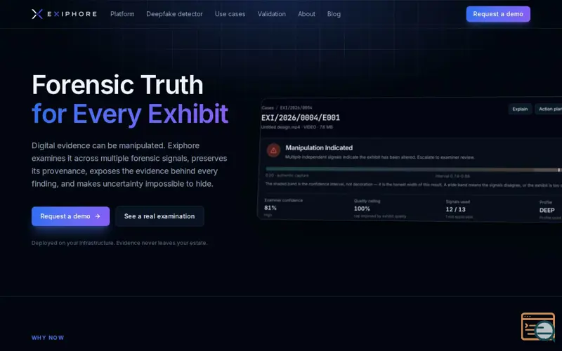 Screenshot of Exiphore