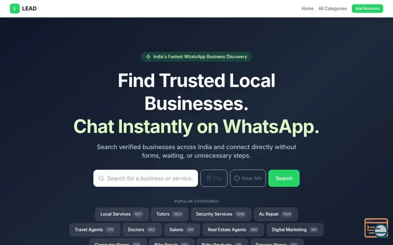 Screenshot of LEAD