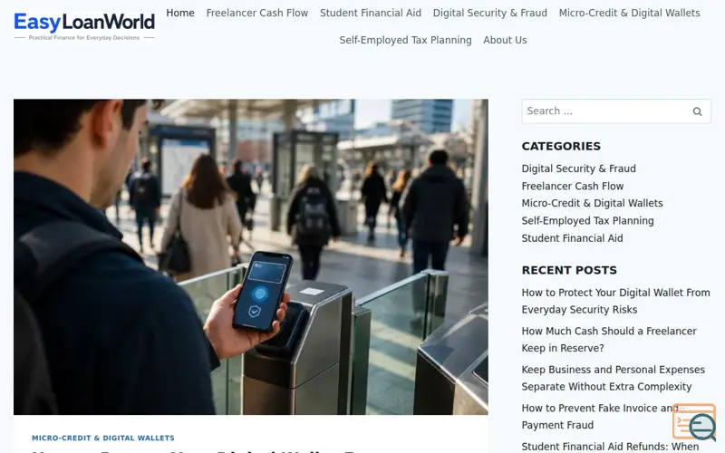 Screenshot of EasyLoanWorld