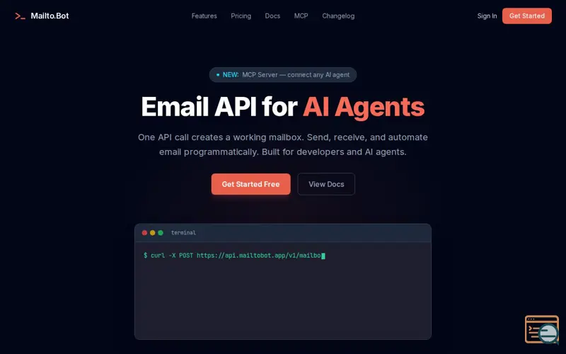Screenshot of Mailto.Bot