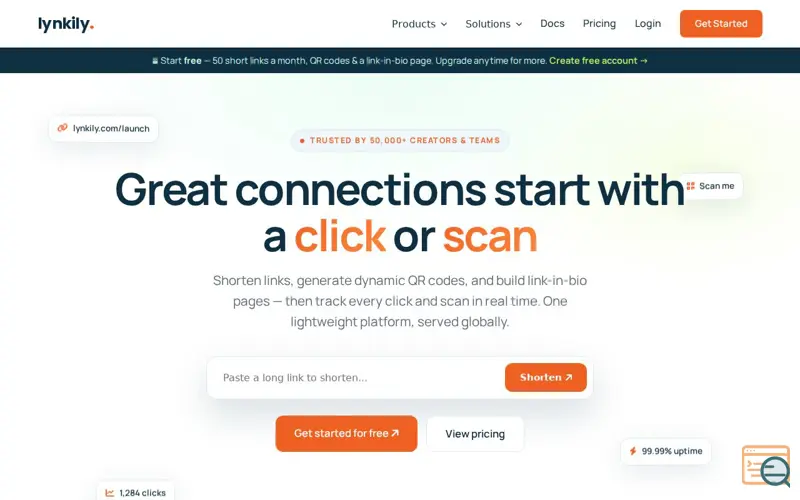 Screenshot of lynkily