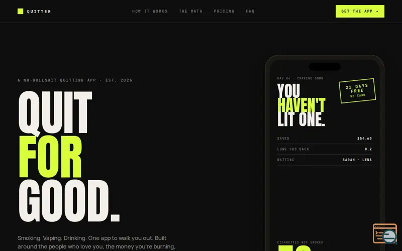 Screenshot of Quitter