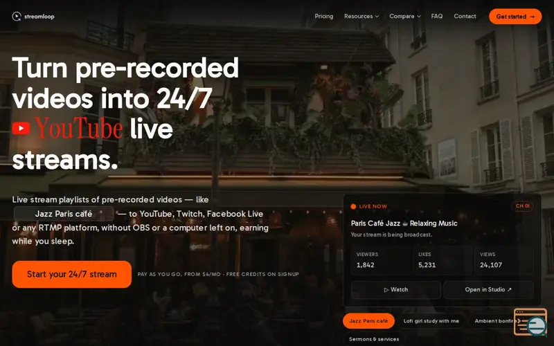 Screenshot of Streamloop