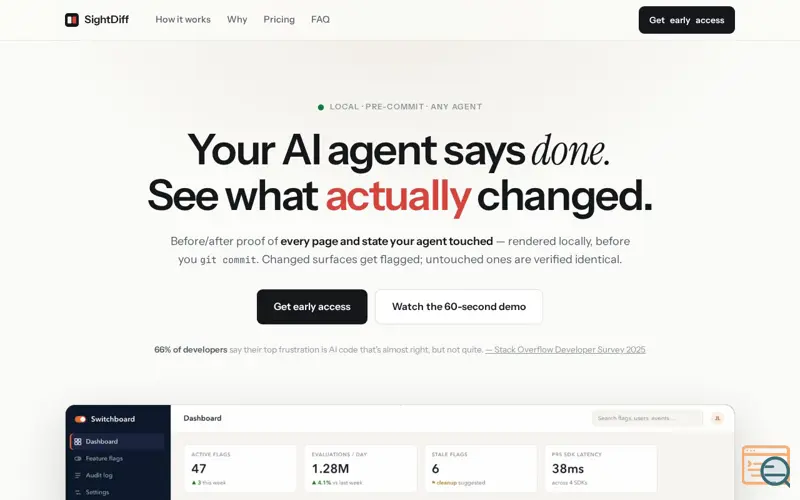 Screenshot of SightDiff