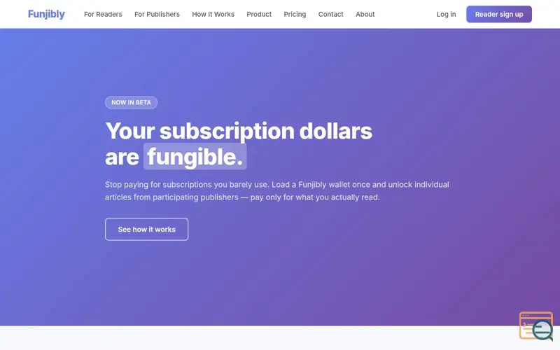 Screenshot of Funjibly