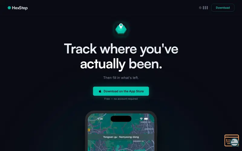 Screenshot of HexStep