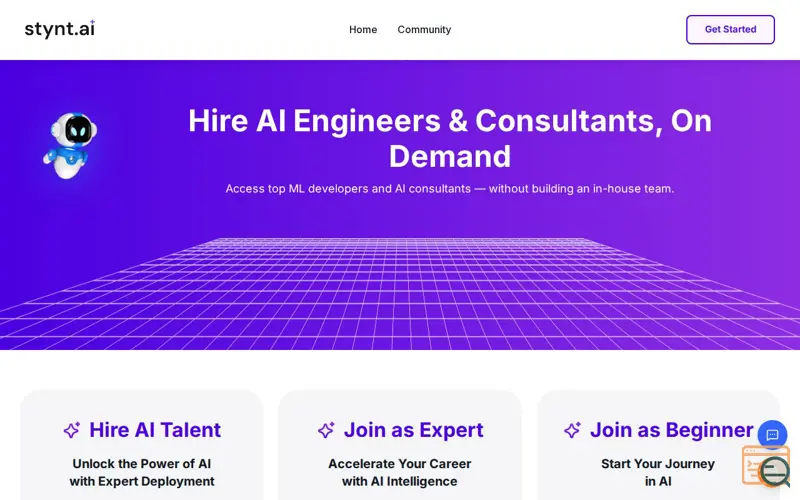Screenshot of Stynt.ai