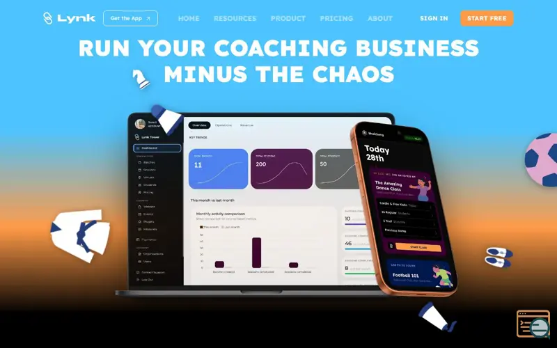 Screenshot of Lynk.Coach