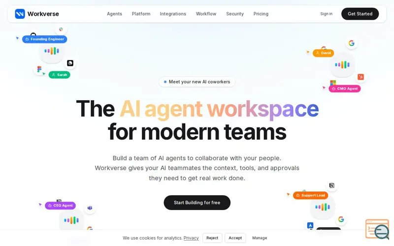 Screenshot of Workverse 3.0