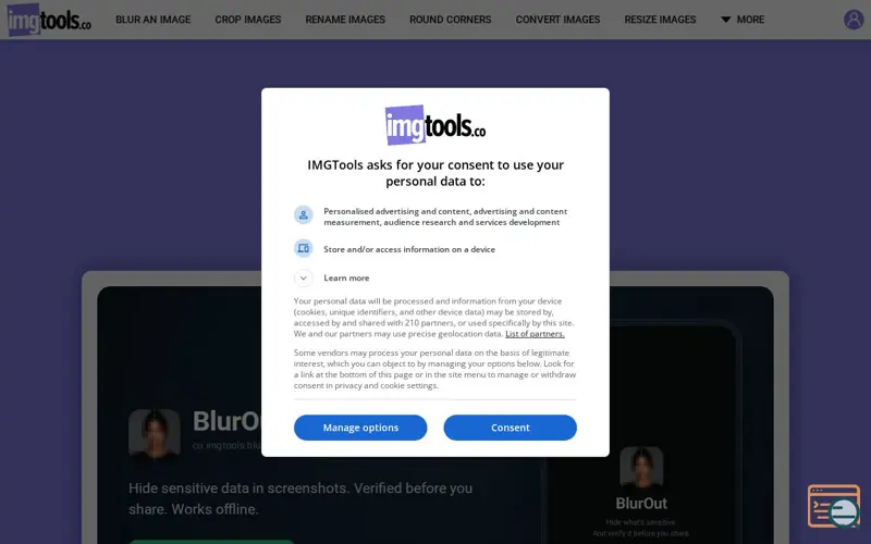 Screenshot of BlurOut