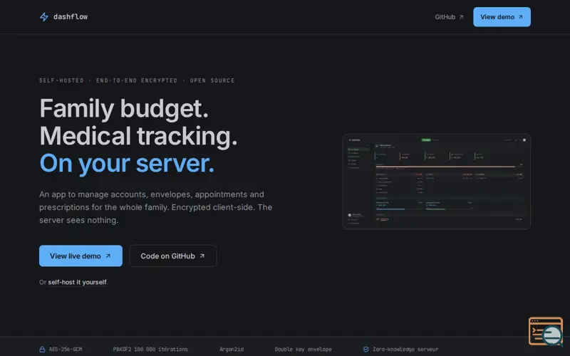 Screenshot of DashFlow