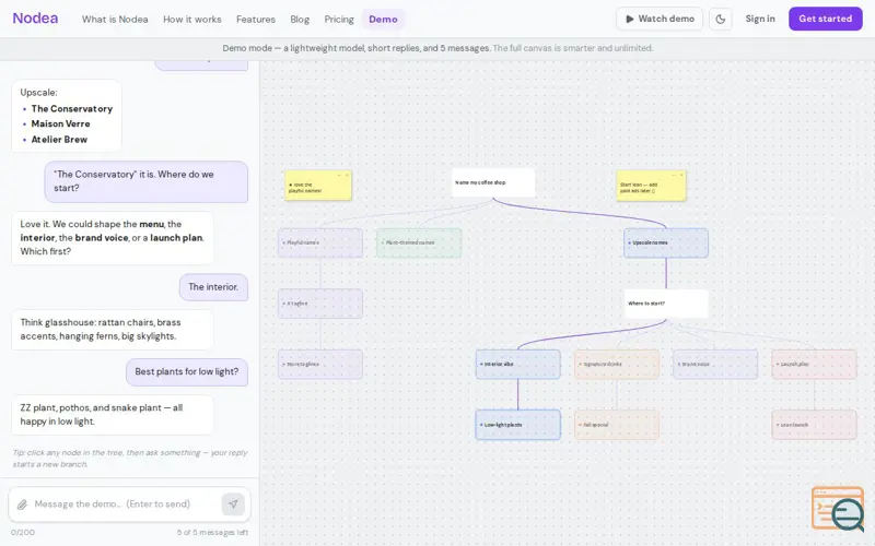 Screenshot of Nodea