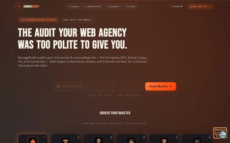 Screenshot of SavageAudit