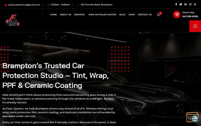 Screenshot of Polar Custom