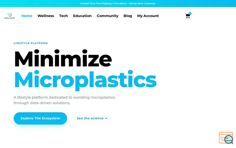 Screenshot of Microplastic Intake App
