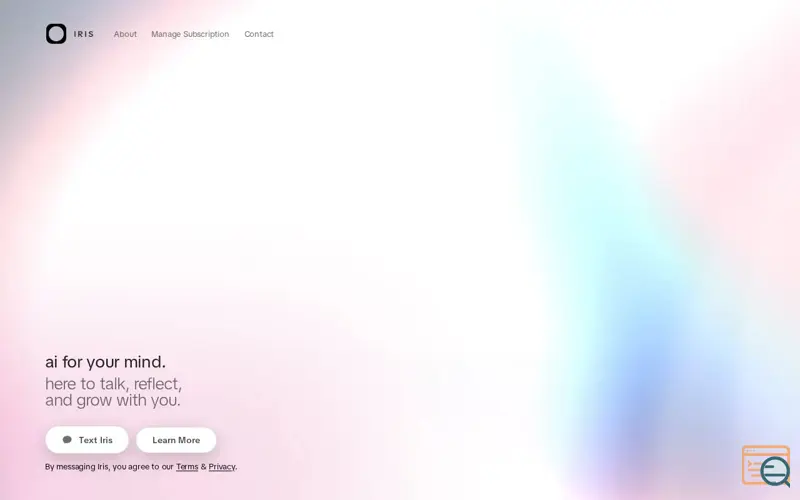 Screenshot of Iris