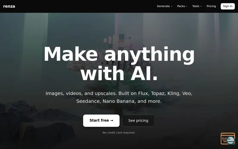 Screenshot of Renza AI